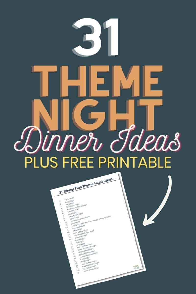 31 Amazing Dinner Theme Night Ideas : Free Download