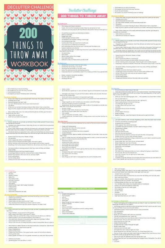 200 Things to Throw Away: Declutter Your Life Today