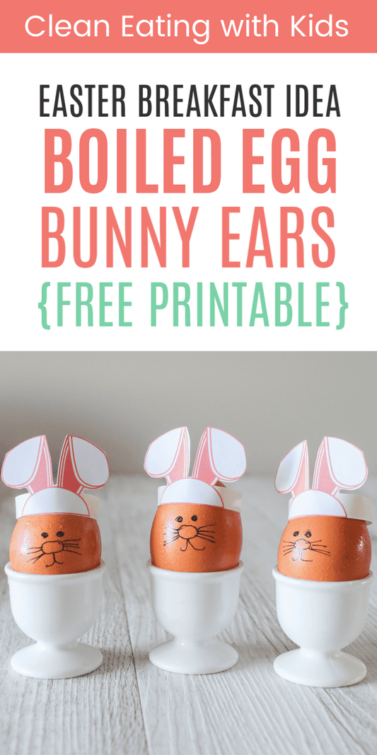 Boiled Egg Bunny Ears Printable Template