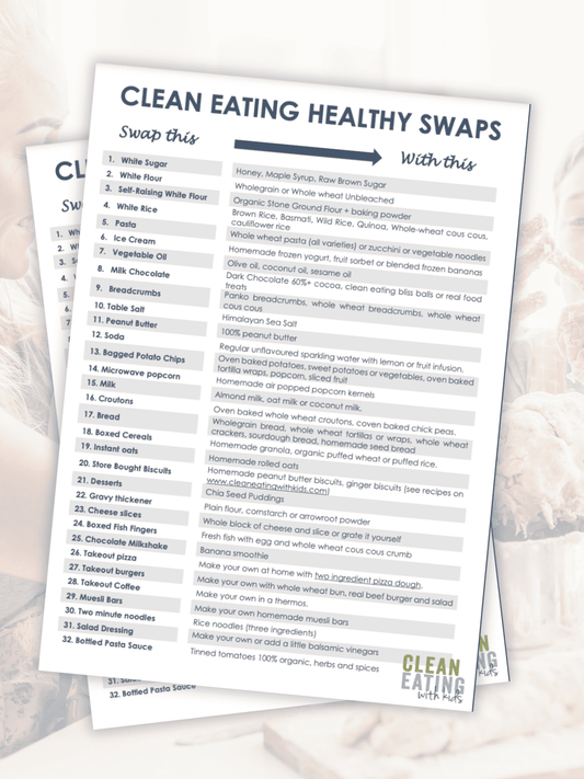 Clean Eating Food Swaps (32 Ways to Get Clean Eating in your Day)