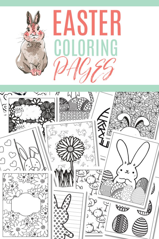 Easter Coloring Book {17 PAGES}