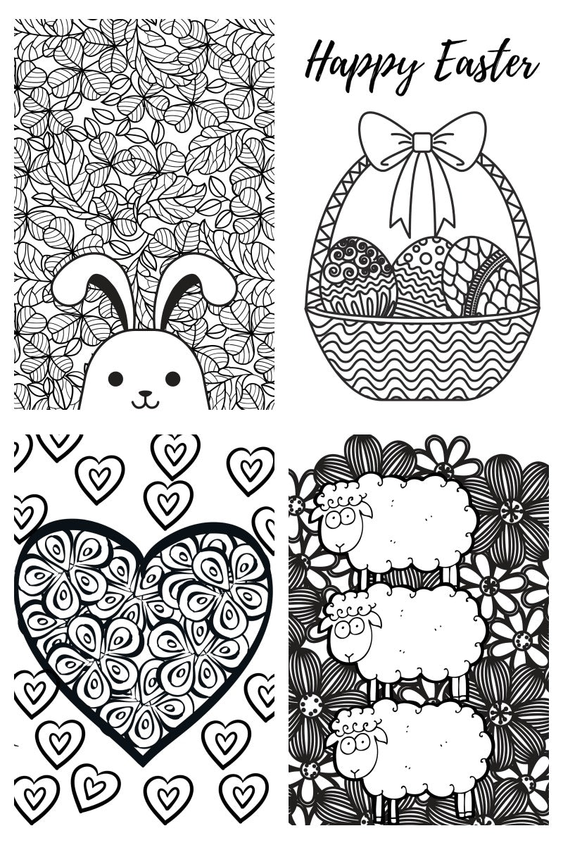 Easter Coloring Book {17 PAGES}