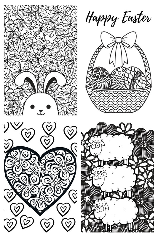Easter Coloring Book {17 PAGES}
