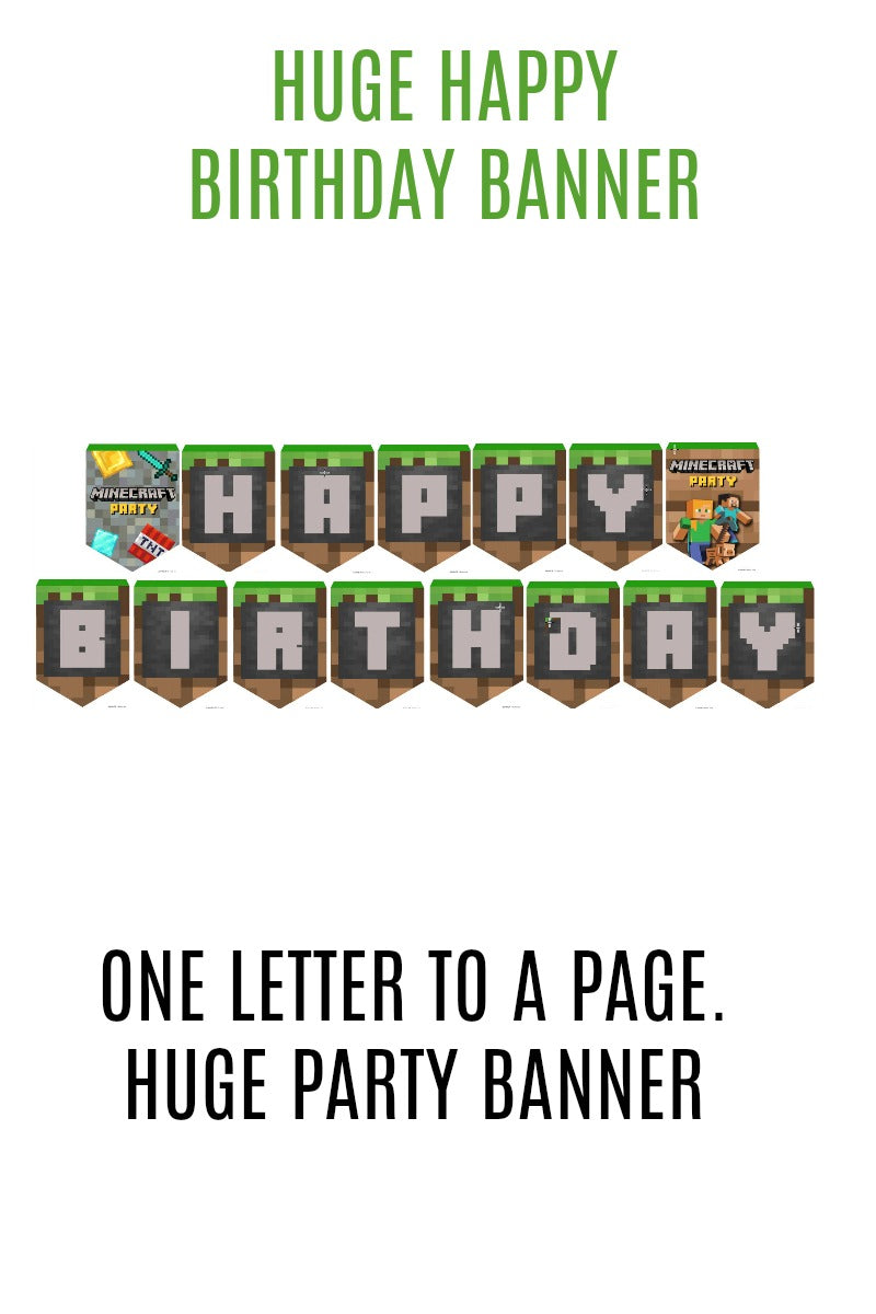 MASSIVE Minecraft Party Pack