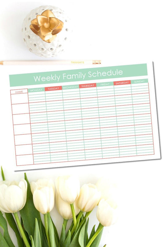 Weekly Family Schedule